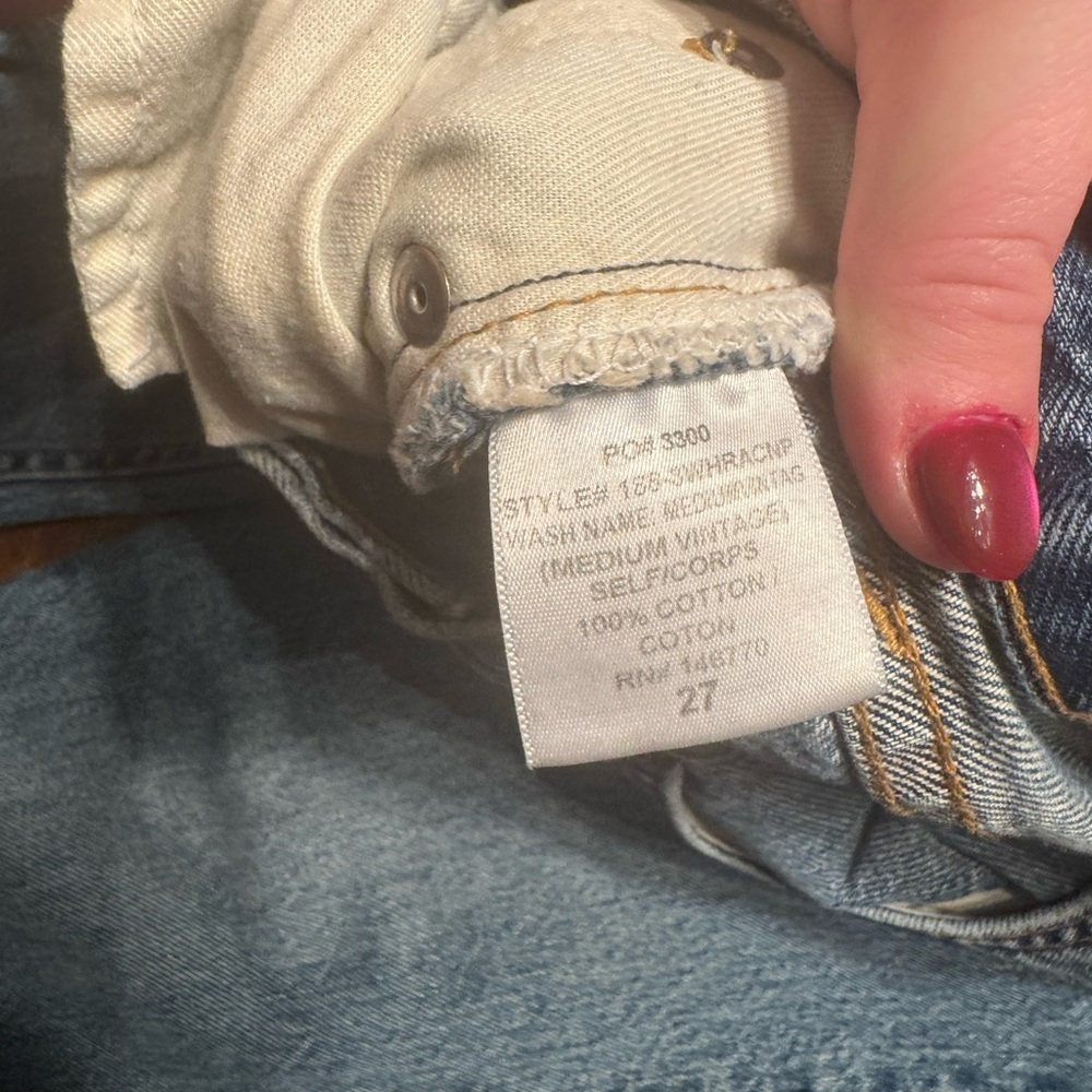 Pilcro and the letterpress Blue Skinny Jeans with light Accents, size 27 - Picture 6 of 7